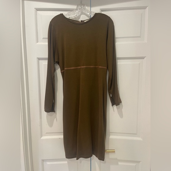 MaxMara Brown Long Sleeve Dress - Picture 1 of 11